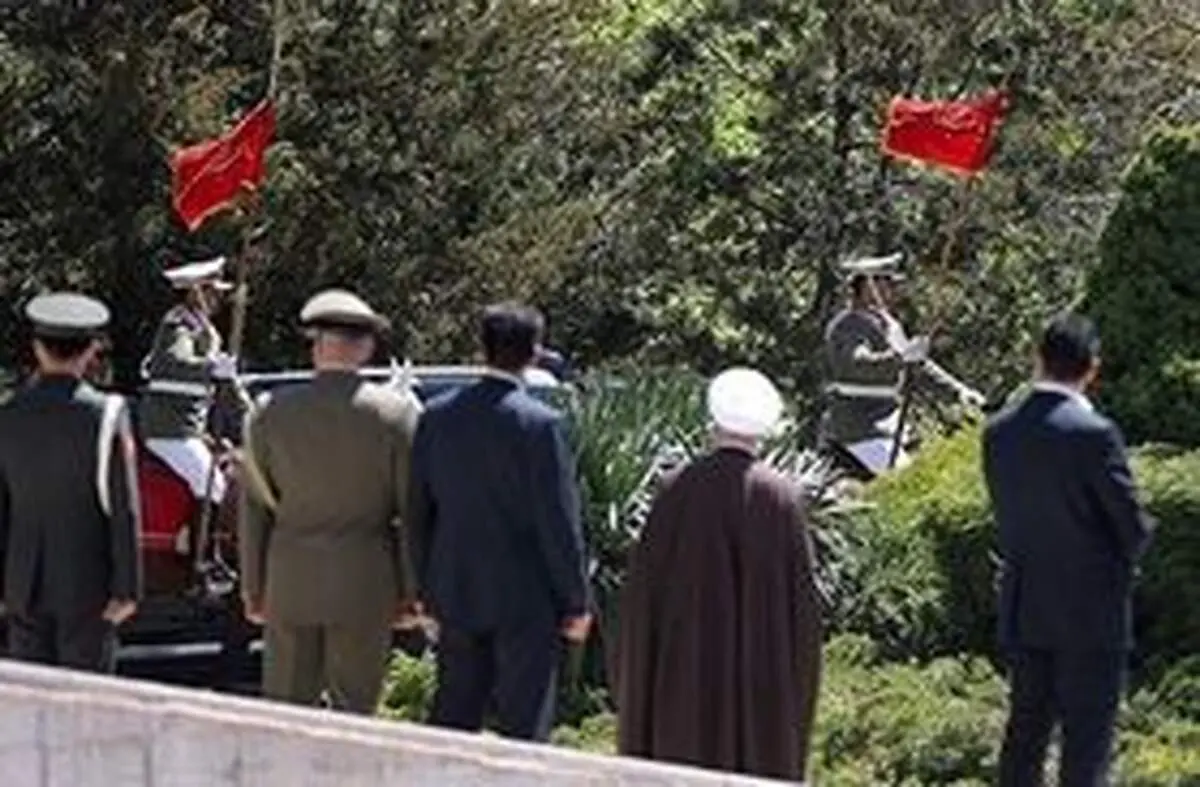 استقبال با گارد تشریفات اسب سوار از رئیس جمهور ترکیه