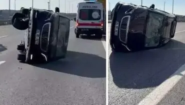 تصادف شدید همسر ستاره سابق بارسلونا وایرال شد+عکس
