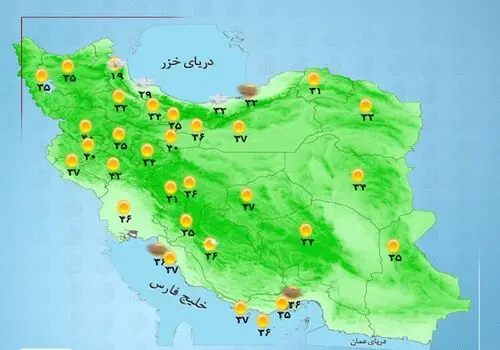 رگبار و رعدو برق در راه این استان‌ها

