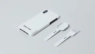 قاشق و چنگال مخصوص معتادان به موبایل