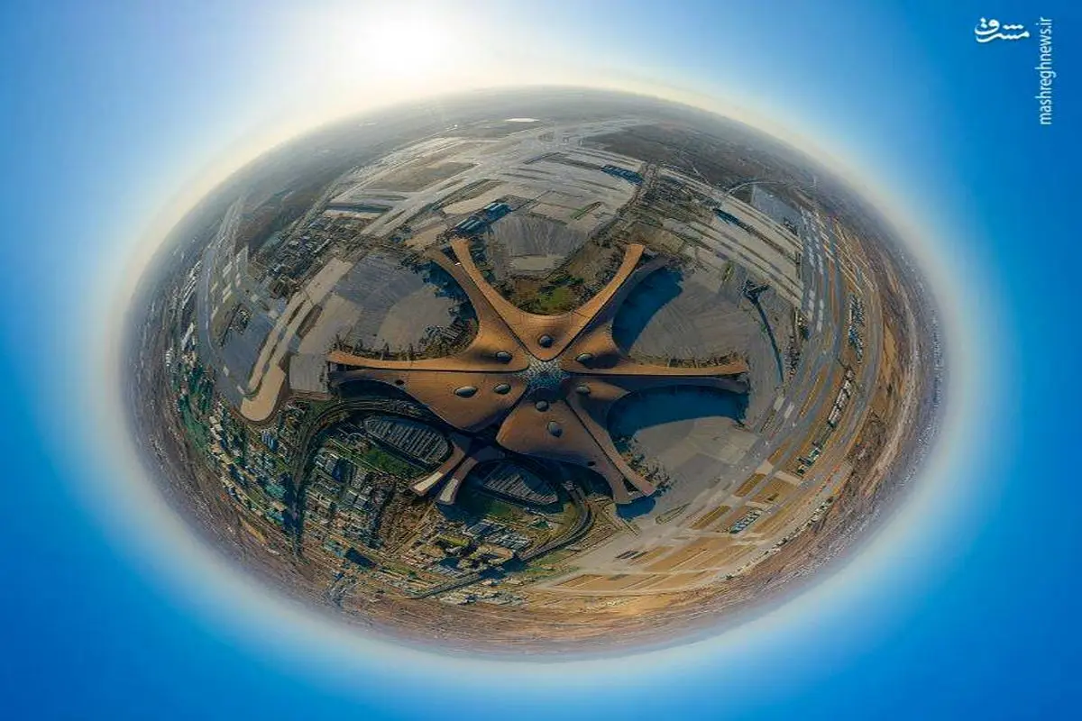 تصویر ۳۶۰ درجه از بزرگترین فرودگاه جهان