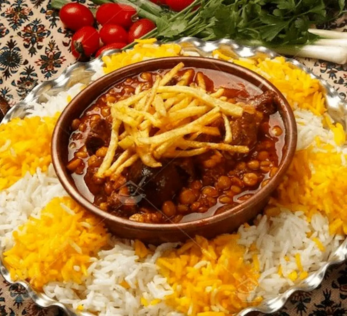 دستورالعمل خورش قیمه گیاهخواری - Khoresht Gheymeh