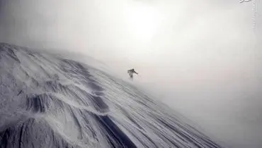 نقاشی باد بر روی برف+عکس