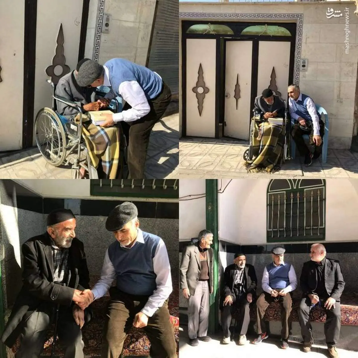 حسین فریدون در زادگاهش سرخه +عکس