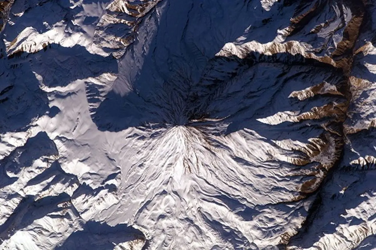 قله دماوند از دریچه دوربین ناسا + عکس