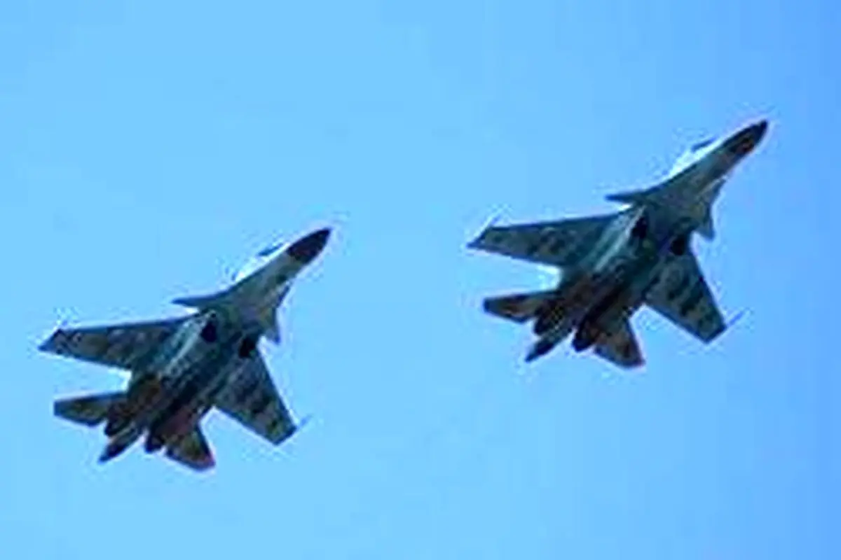 برخورد ۲ جنگنده سوخو-۳۴ روسیه هنگام پرواز در آسمان