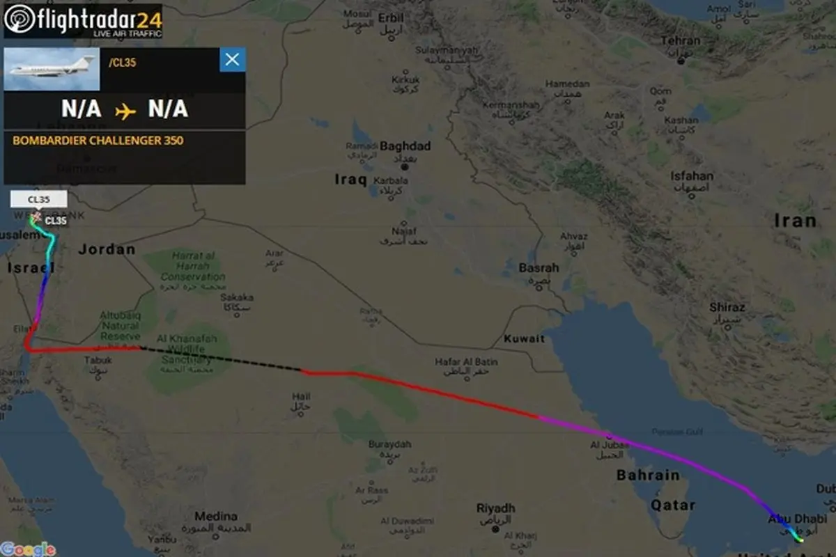 افشای پرواز مشترک مقامات ارشد امارات و اسرائیل از ابوظبی به تل‌آویو