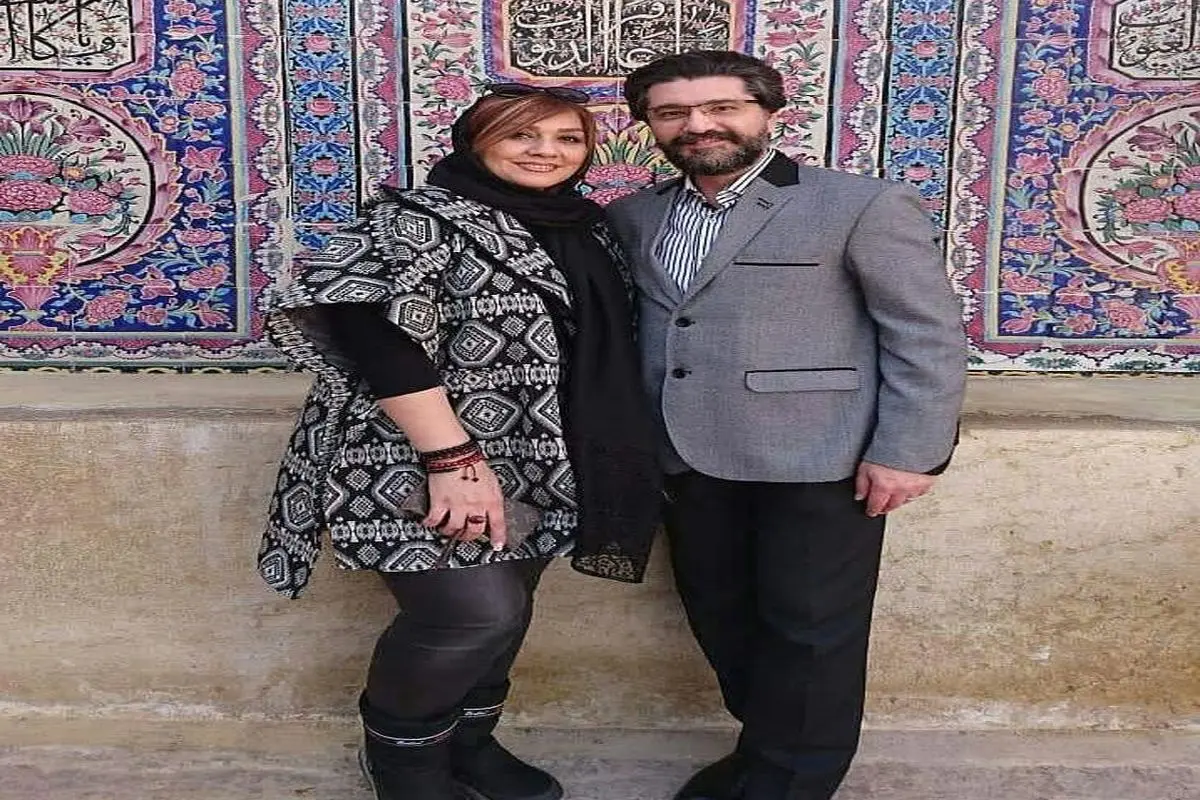 امیر حسین مدرس و همسرش