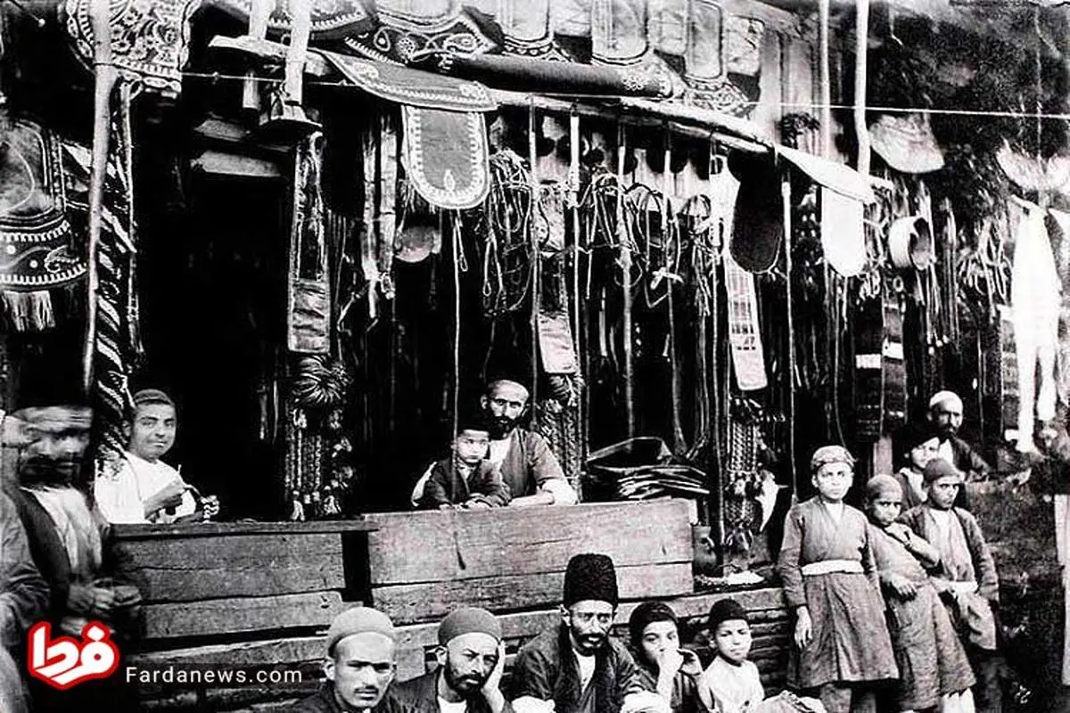 عکس: بازار سنتی بزرگ رشت زمان قاجار