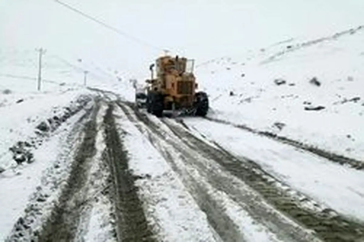 جاده های مازندران برفی است