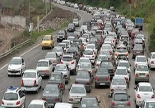 ترافیک در محورهای مازندران سنگین است