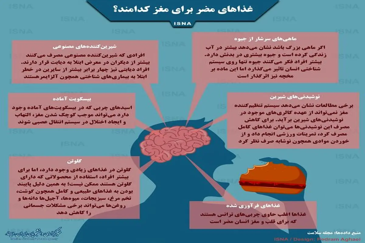 غذاهای مضر برای مغز کدامند؟