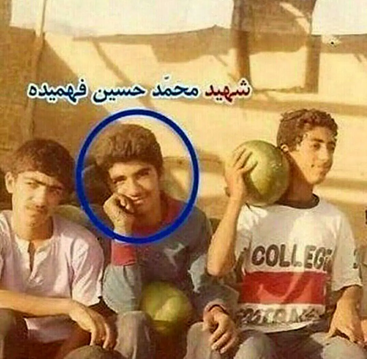 تصویری جالب از شهید حسین فهمیده