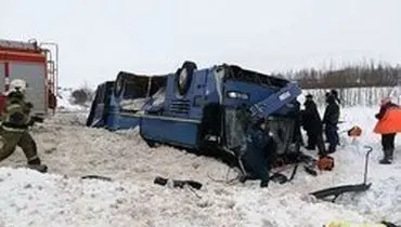 ۷ کشته بر اثر واژگونی اتوبوس