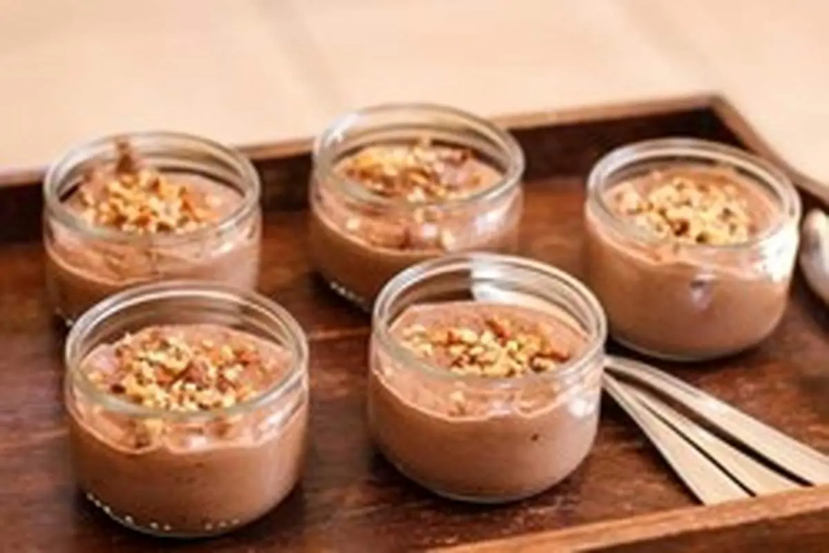 طرز تهیه “پودینگ شکلات” فندقی