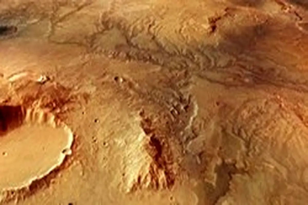 کشف ردی از رودخانه‌ها بر سطح مریخ