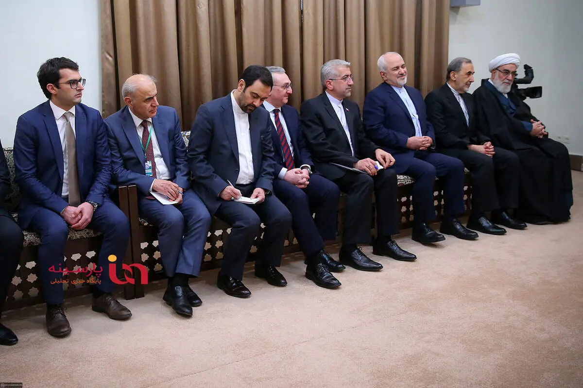 حضور ظریف پس از ماجرای استعفا در محضر رهبر انقلاب