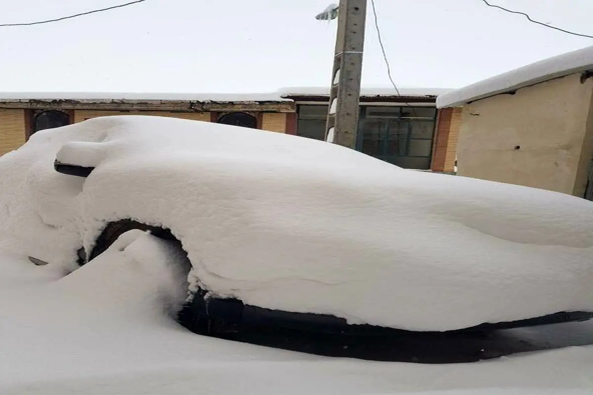 بارش برف سنگین در چهارمحال بختیاری! + عکس