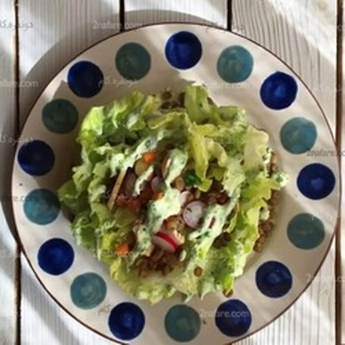 طرز تهیه سالاد قارچ و عدس مقوی و رژیمی