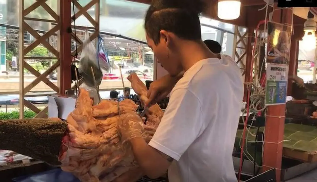 کباب تمساح در تایلند!