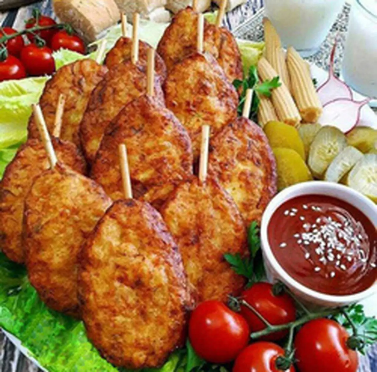 طرز تهیه کوکو کدو سبز و سیب زمینی