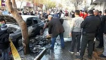 انفجار بساط یک دستفروش مواد محترقه در تهران +عکس