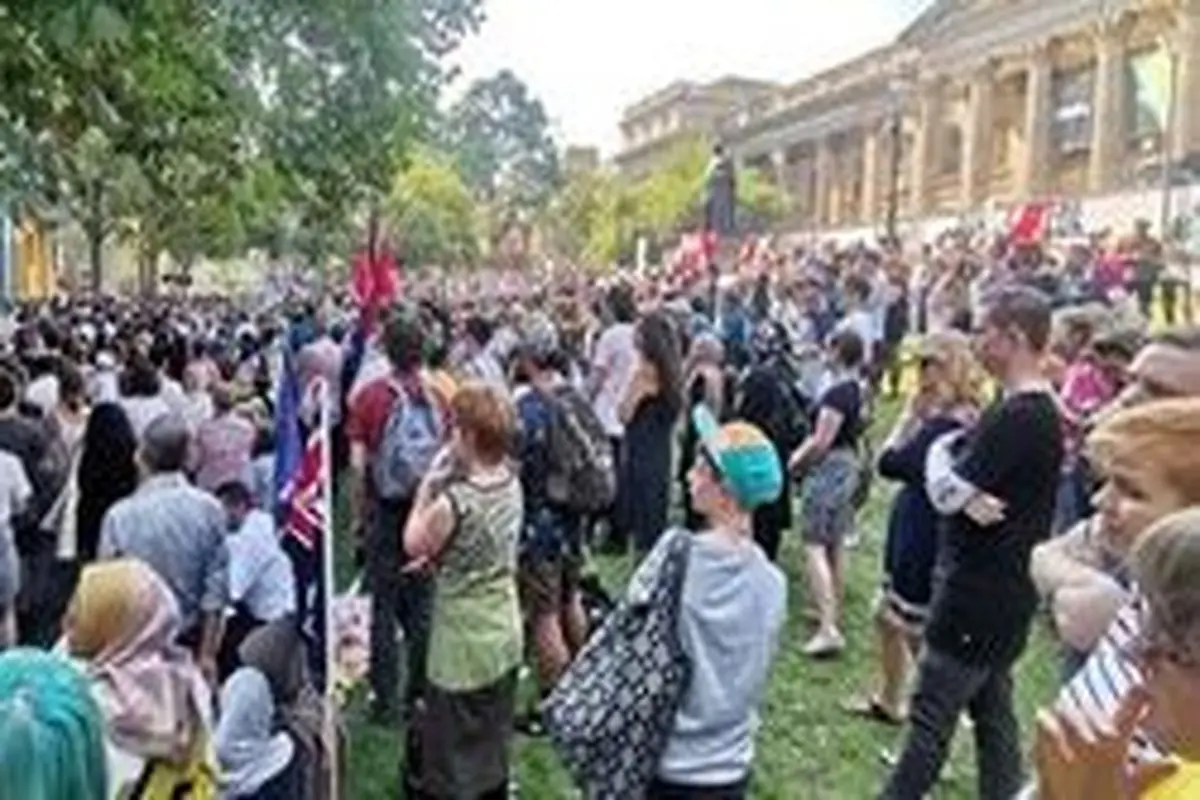 تظاهرات ضد اسلام‌هراسی استرالیایی‌ها در ملبورن