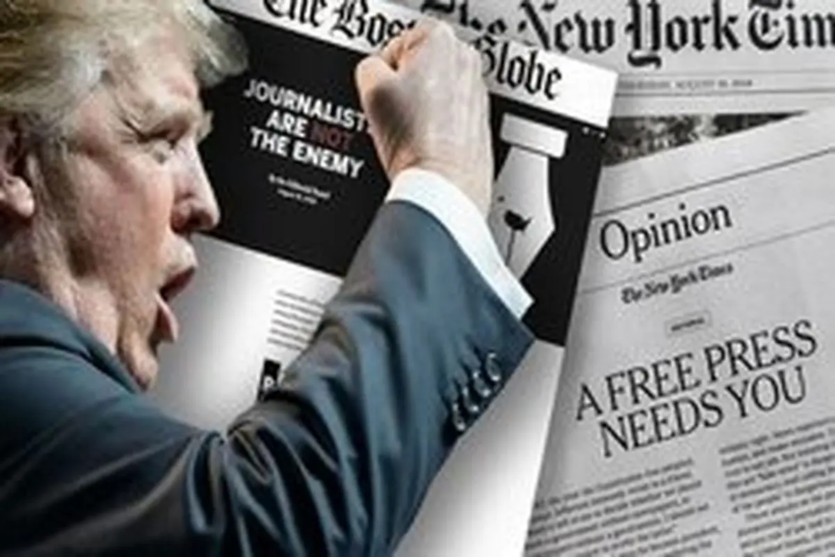 حمله شدیداللحن ترامپ به رسانه‌ها
