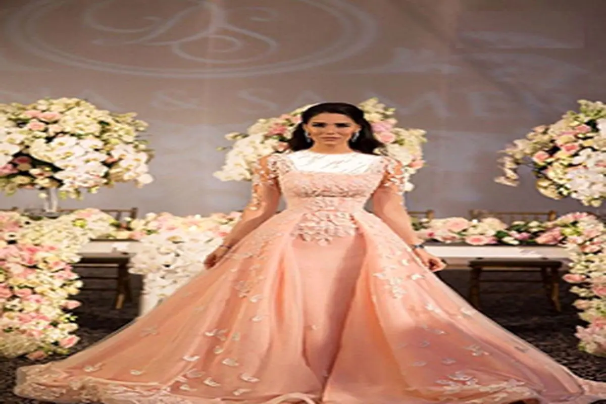 لباس عروس و لباس نامزدی زیبای عروس مشهور لبنانی
