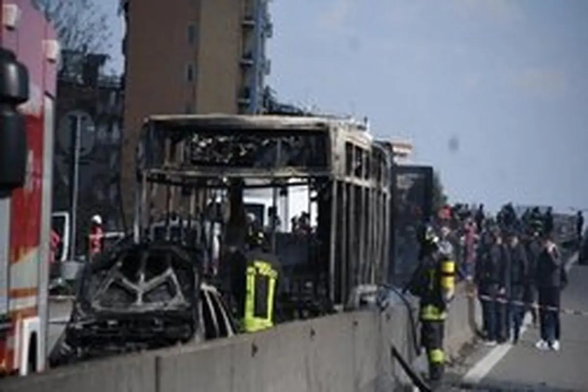 راننده‌ای در میلان پیش از آتش زدن مسافران بازداشت شد