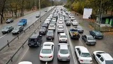 ترافیک سنگین در محور تهران -آمل