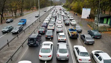 ترافیک بسیار سنگین در محور هراز