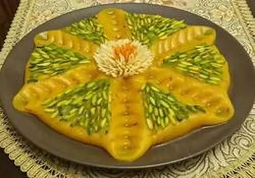 طرز تهیه حلوا زعفرانی با تمام فوت و فن و نکات+فیلم