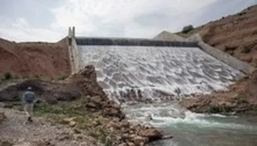 سد گاوشان در کرمانشاه سرریز کرد