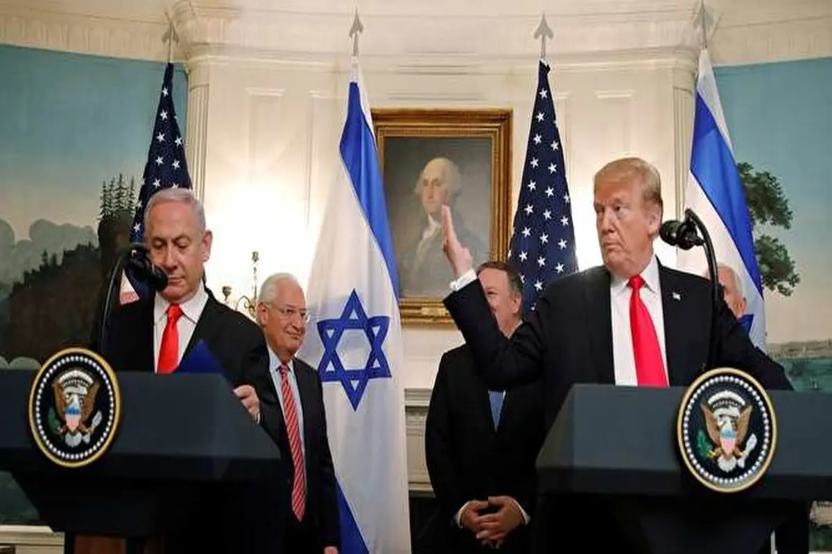 ترامپ فرمان به رسمیت شناختن حاکمیت اسرائیل بر جولان را امضاء کرد