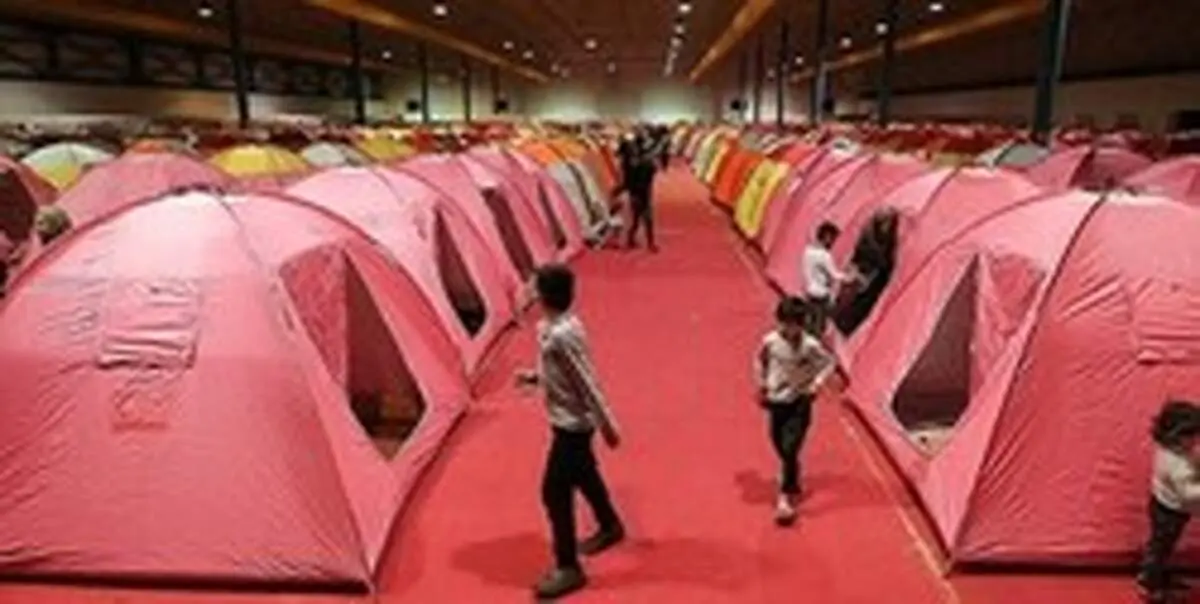 استقرار ۶۰۰۰ سیل‌زده گنبدی در محل اسکان موقت
