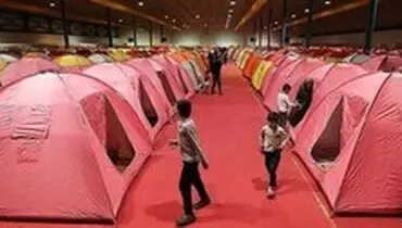 استقرار ۶۰۰۰ سیل‌زده گنبدی در محل اسکان موقت