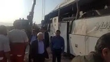 واژگونی مرگبار اتوبوس تهران- شیراز
