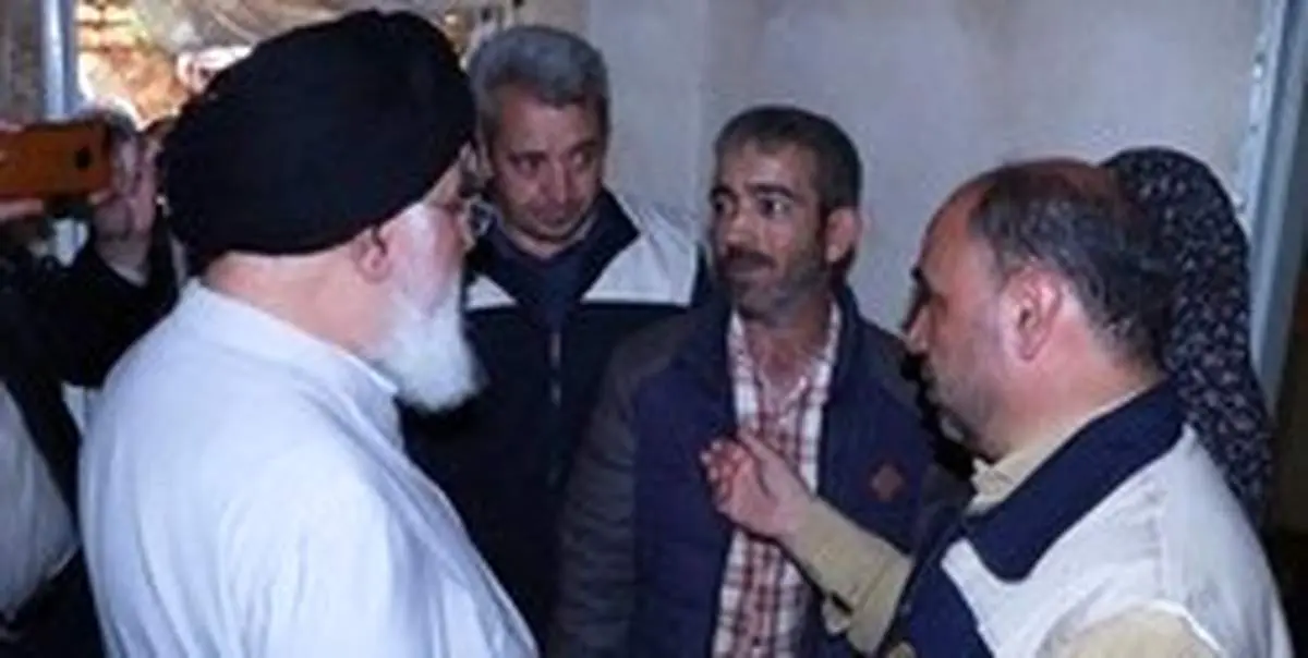 حضور آیتالله علمالهدی در مناطق سیلزده