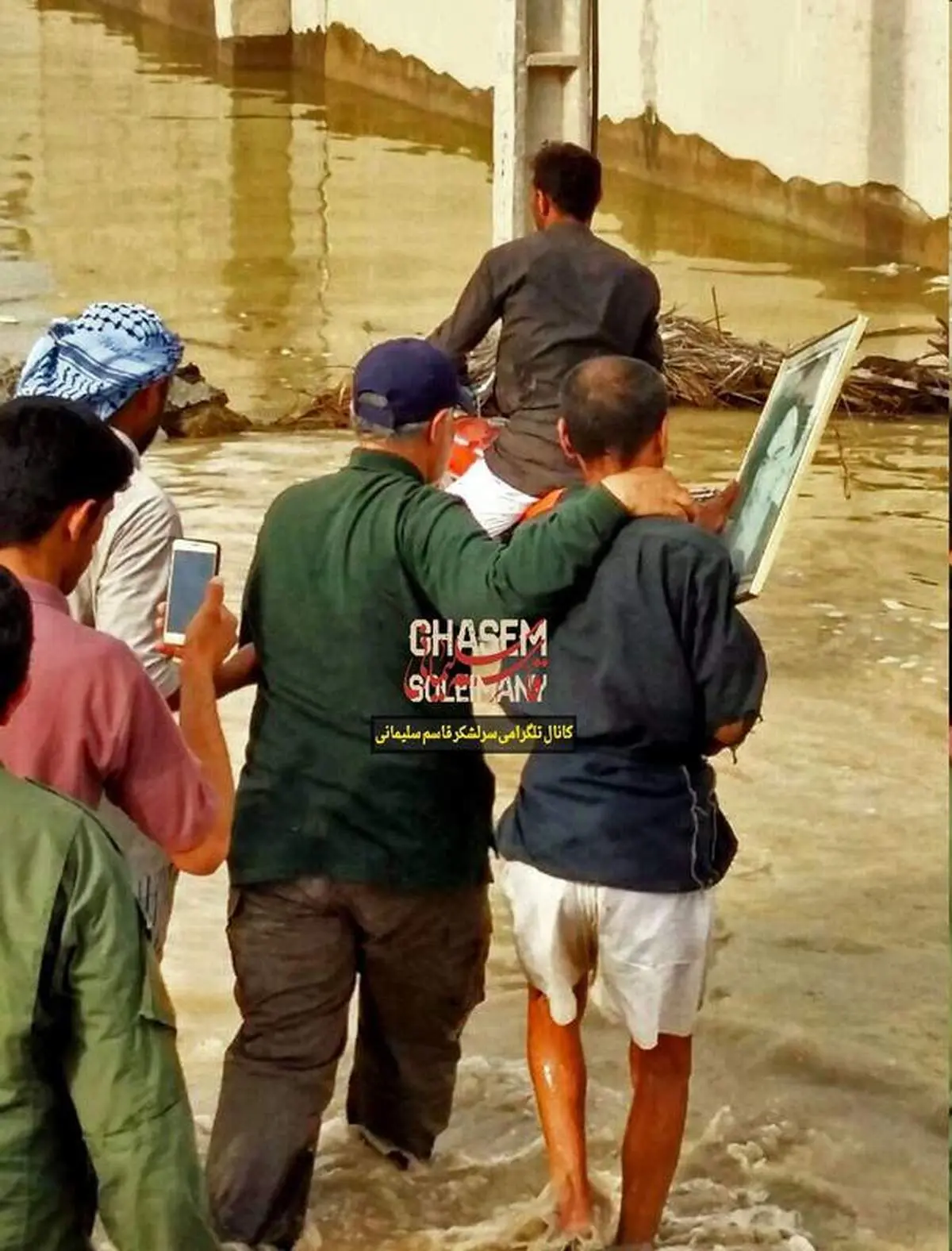 عکسی تکان دهنده از مناطق سیل زده