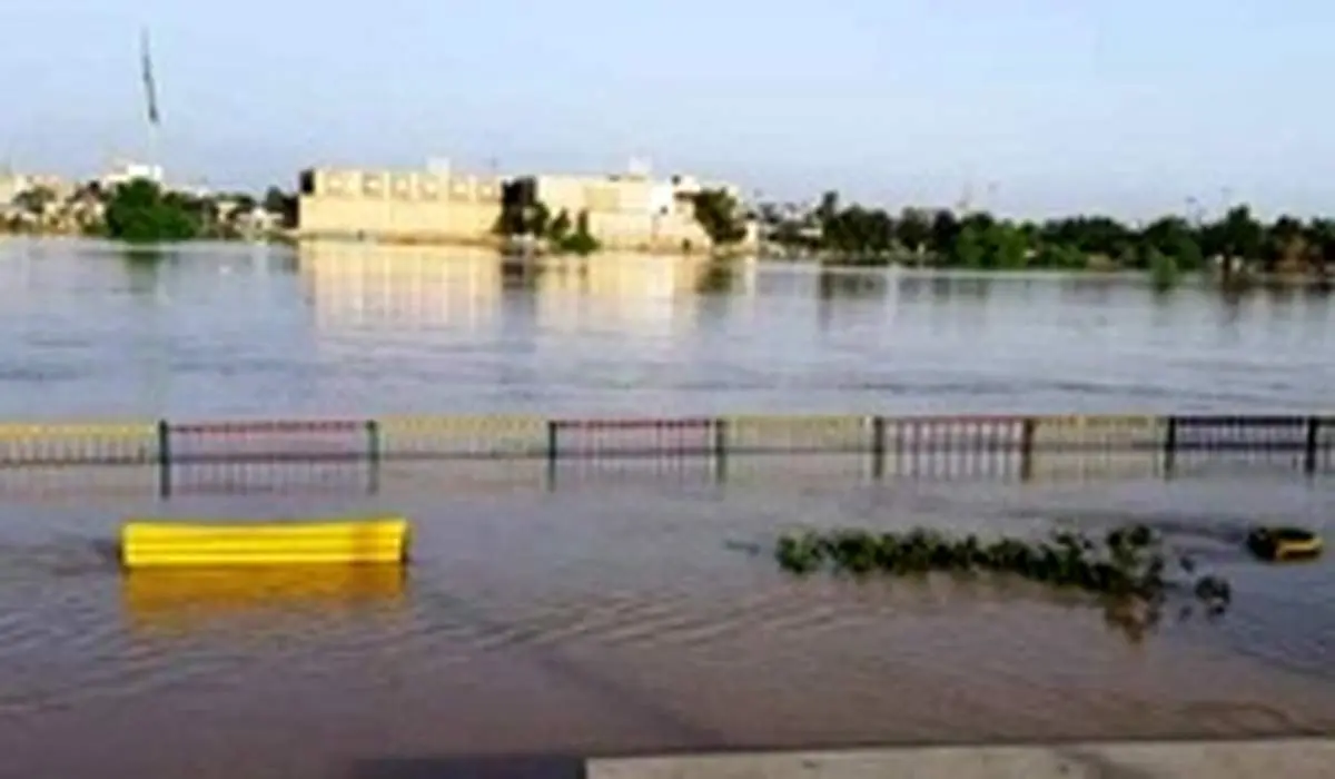 خرمشهر هم گرفتار سیلاب شد