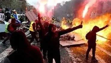 جلیقه‌زرد‌ها پاریس را به آشوب کشیدند