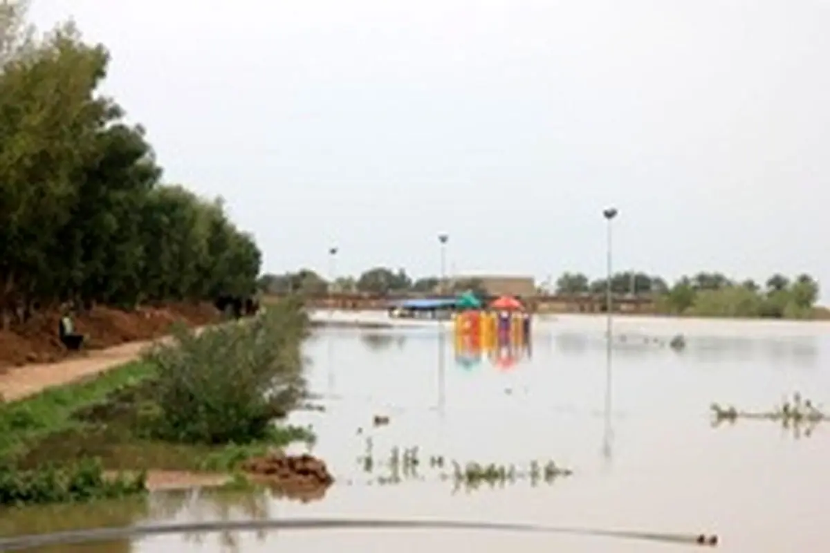 کاهش ۱.۵ متری سطح آب رودخانه کرخه در سوسنگرد