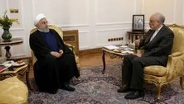 ارائه گزارش عملکرد سازمان انرژی اتمی به رئیس جمهور