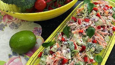 طرز تهیه سالاد کلم بروکلی