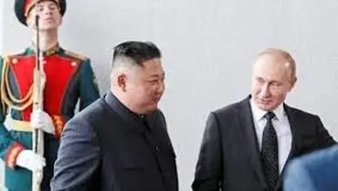 لحظه تاریخی ملاقات اون و پوتین در روسیه