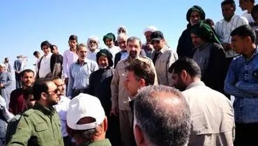 دومين‌حضور محسن‌رضایی در‌مناطق‌سيل‌زده خوزستان