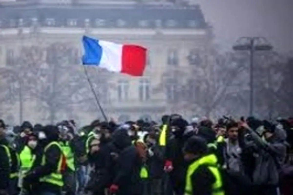 درگیری پلیس فرانسه با جلیقه زرد‌ها در استراسبورگ