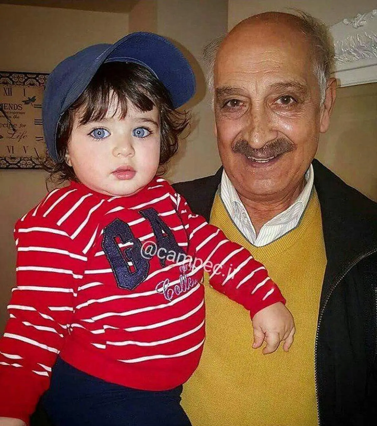 محمود پاک نیت و نوه اش هانا