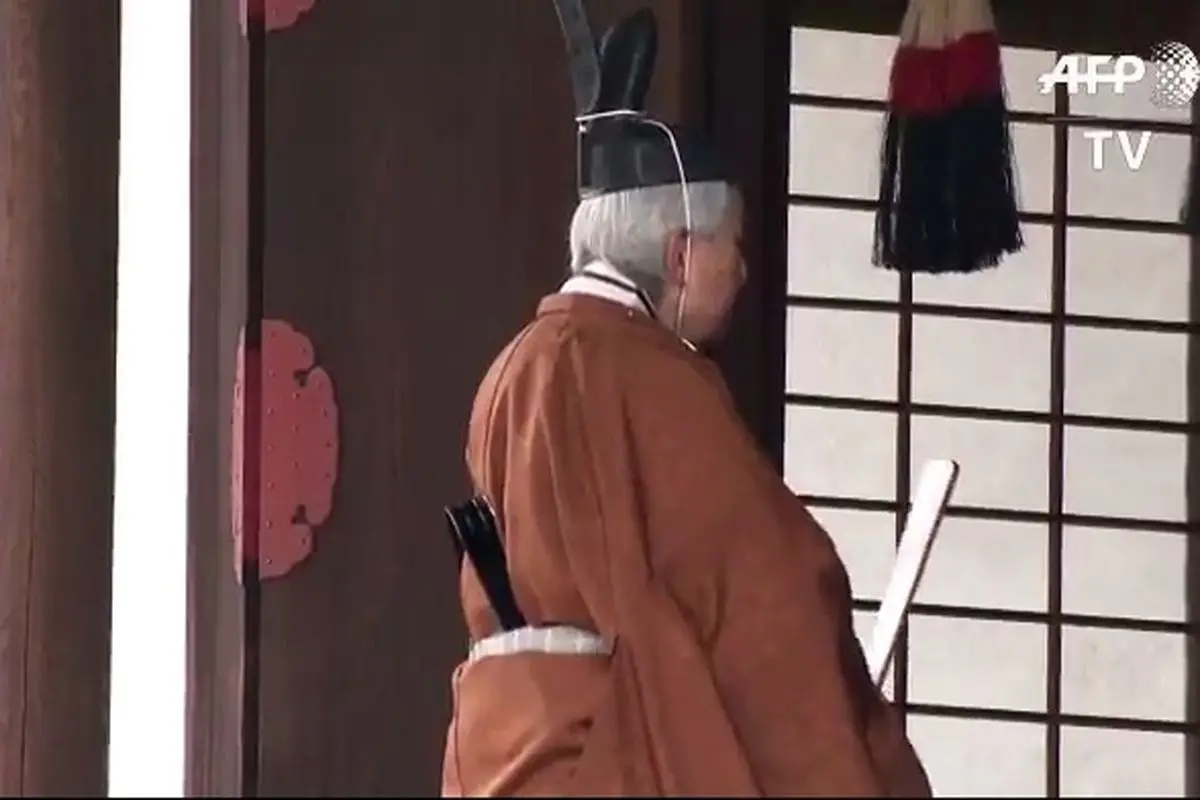 ویدیو| مراسم کناره گیری امپراطور ژاپن از قدرت